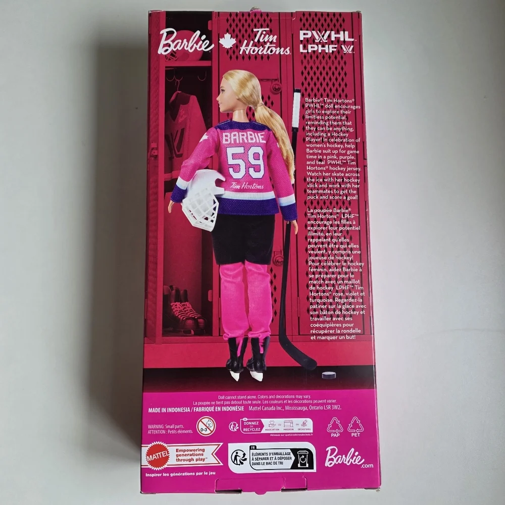 Barbie PWHL TH Hockey Doll, Blonde NEW - Picture 4 of 11